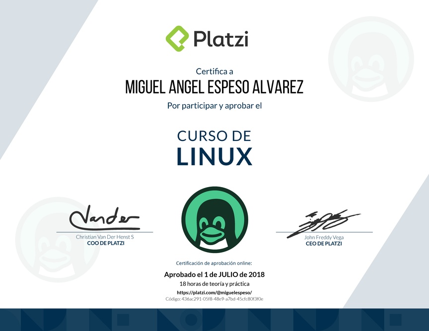Diploma de Introducción a Linux