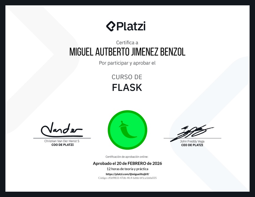Diploma del Curso de Flask