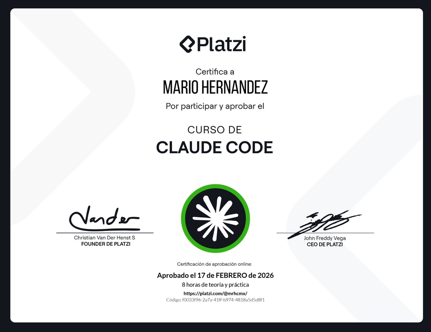 Diploma del Curso de Claude Code