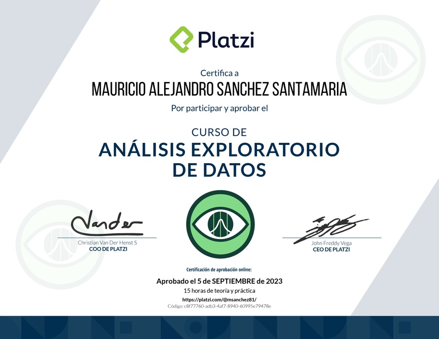Diploma del Curso de Análisis Exploratorio de Datos
