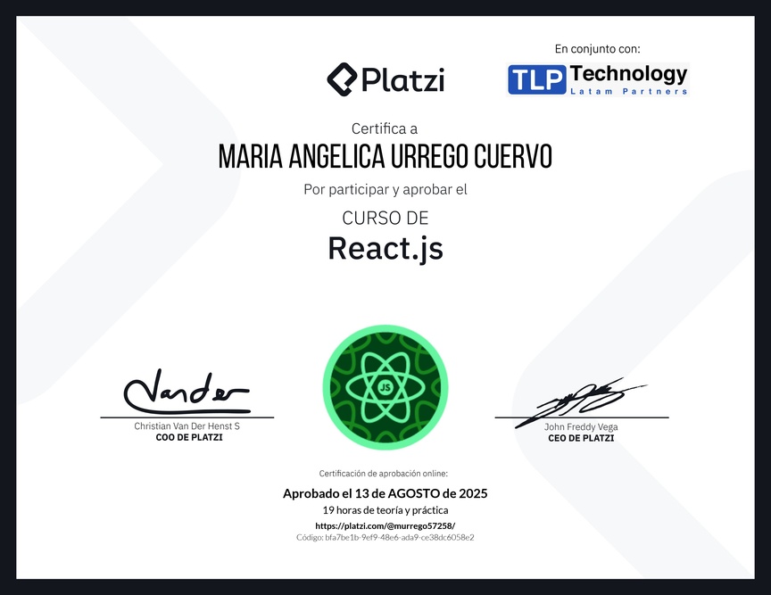 Diploma del Curso de React.js