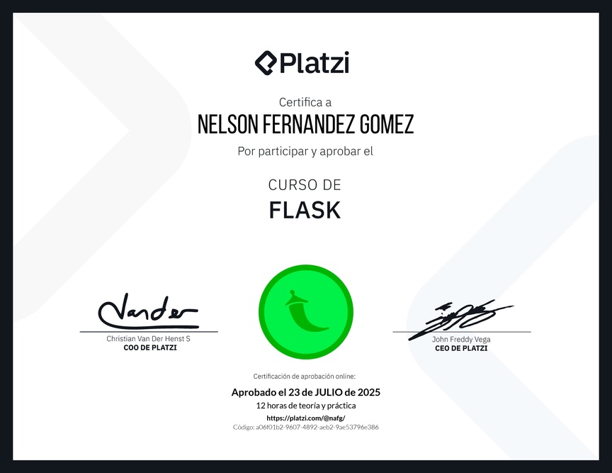 Diploma del Curso de Flask
