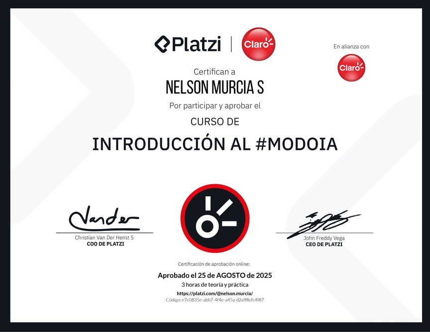 Diploma de Introducción al #modoIA