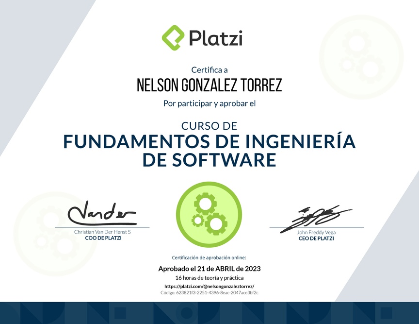 Diploma de Fundamentos de Ingeniería de Software