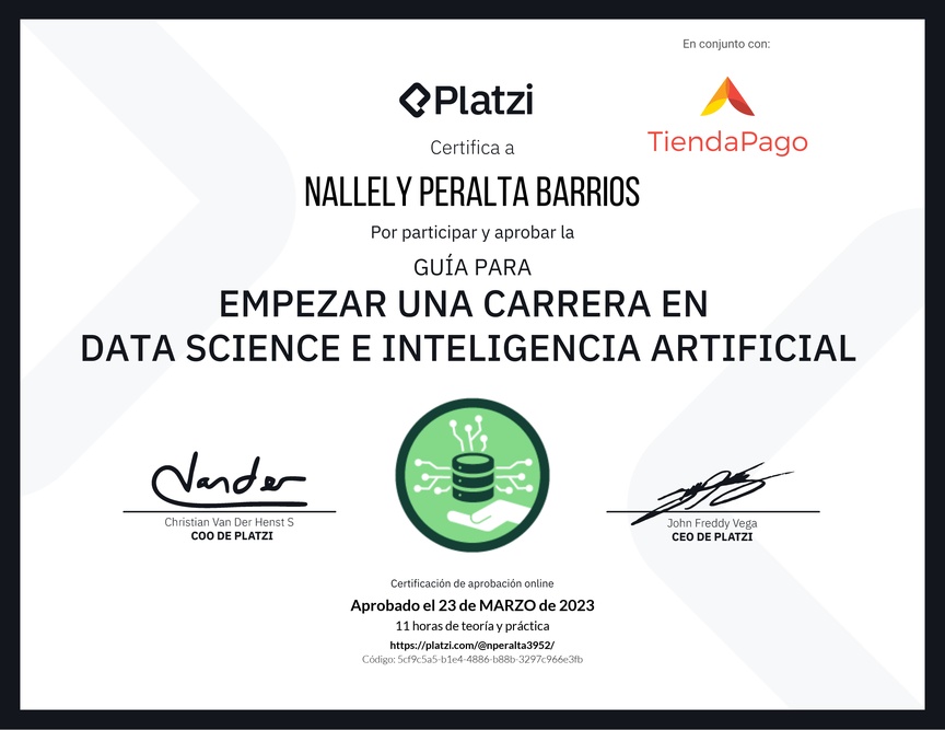Diploma de Guía para Empezar una Carrera en Data Science e Inteligencia Artificial
