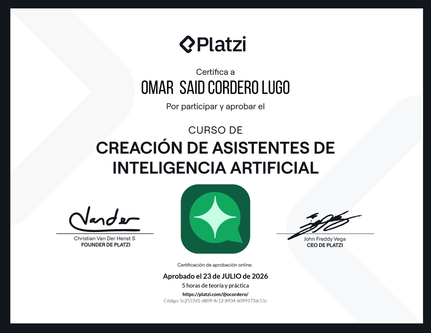 Diploma de Crea un asistente de IA que trabaje por ti sin programar