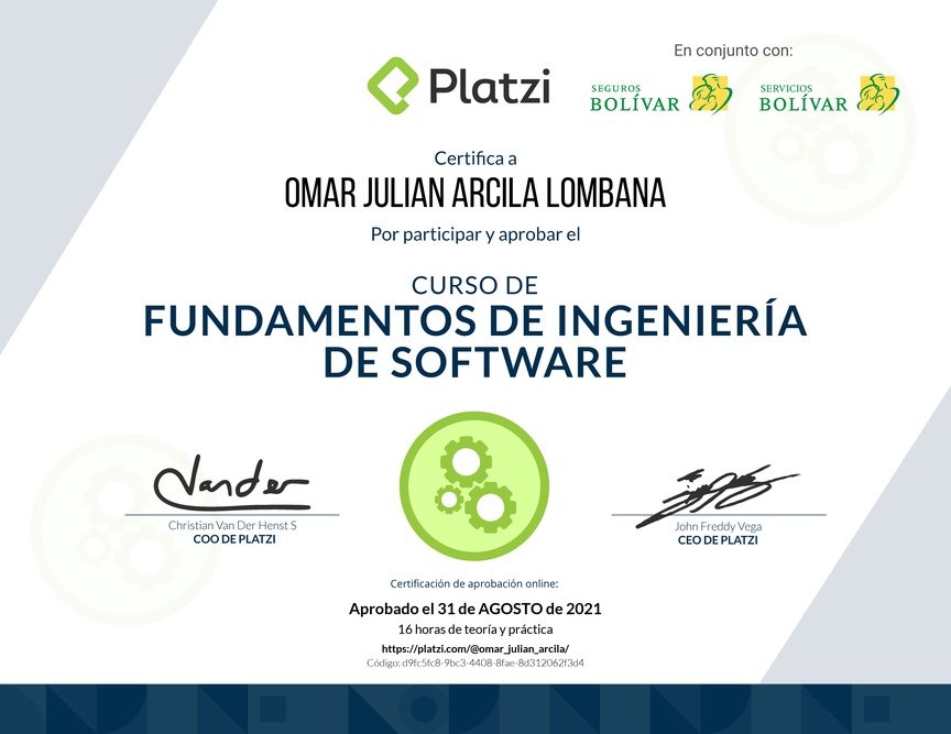 Diploma de Fundamentos de Ingeniería de Software