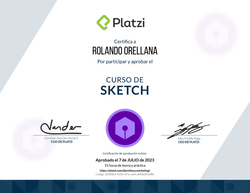 Diploma del Curso de Sketch