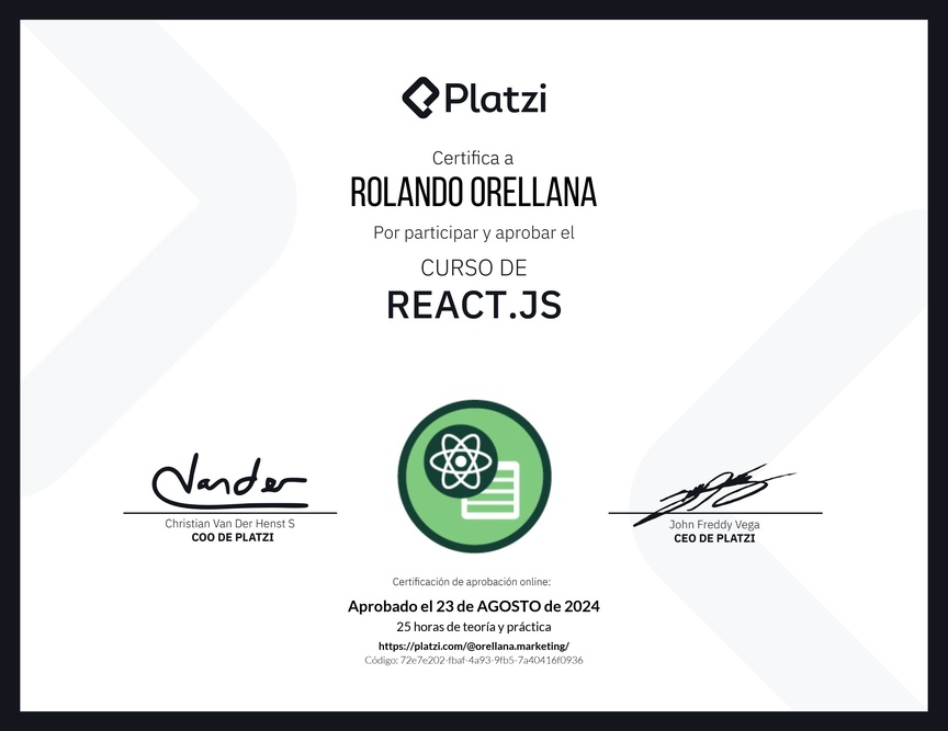 Diploma del Curso de React.js