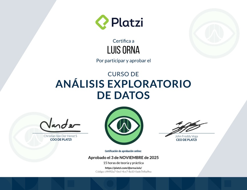 Diploma del Curso de Análisis Exploratorio de Datos