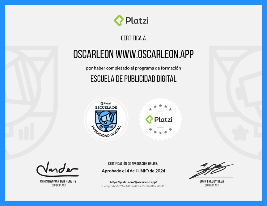 Diploma de la Ruta de Aprendizaje de Publicidad Digital