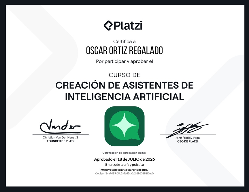 Diploma de Crea un asistente de IA que trabaje por ti sin programar