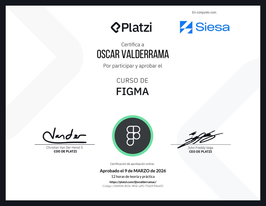 Diploma del Curso de Figma