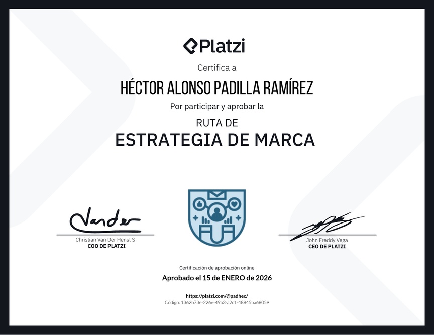 Diploma de la Ruta de Aprendizaje de Estrategia de Marca