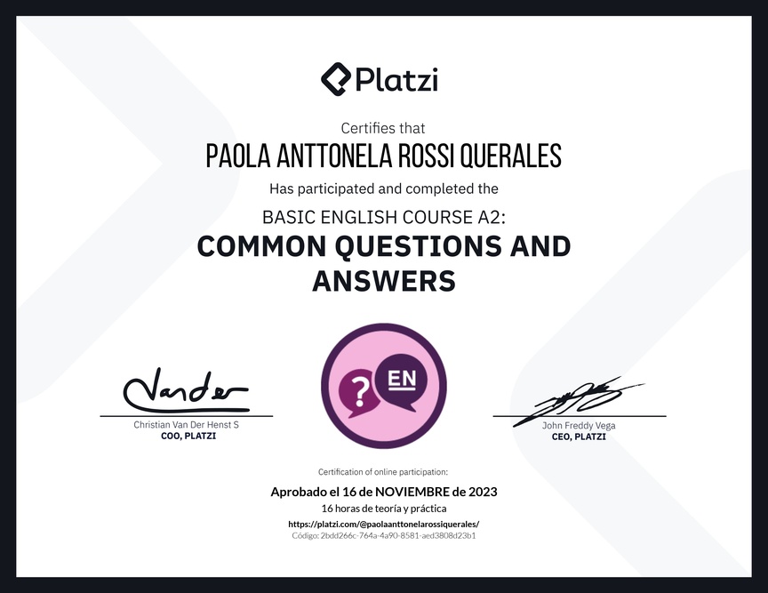 Diploma del Curso de Inglés Básico A2: Preguntas y Respuestas Comunes