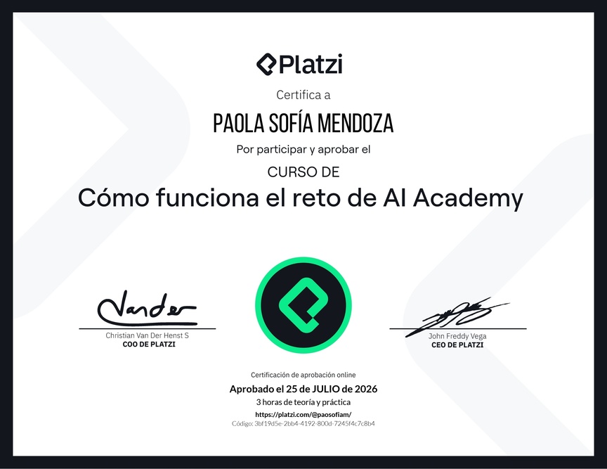 Diploma de Reto AI Academy: Multiplica 10x tu impacto profesional