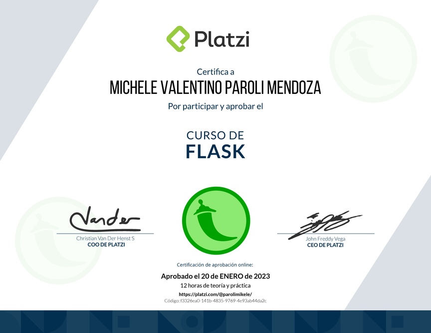 Diploma del Curso de Flask