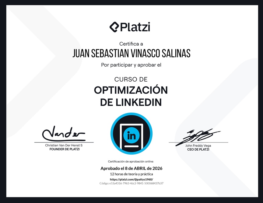 Diploma del Curso de Optimización de LinkedIn