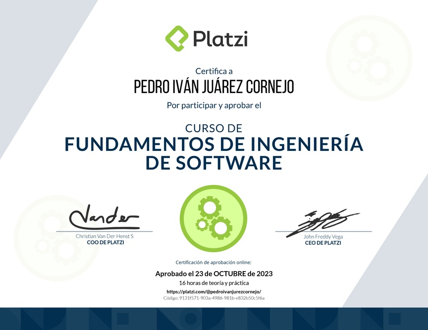 Diploma de Fundamentos de Ingeniería de Software