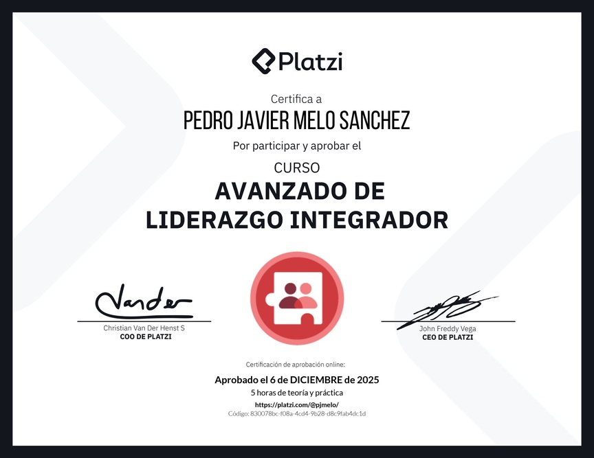 Diploma del Curso Avanzado de Liderazgo: Adapta tu Estilo de Liderazgo