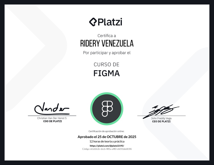 Diploma del Curso de Figma