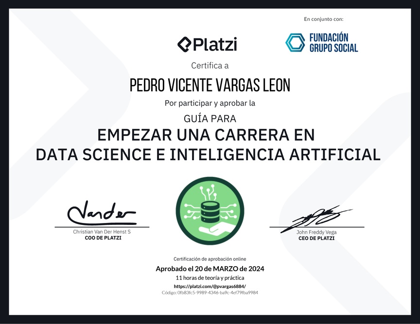 Diploma de Guía para Empezar una Carrera en Data Science e Inteligencia Artificial