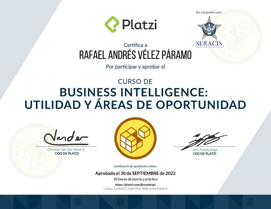Diploma del Curso de Business Intelligence: Utilidad y Áreas de Oportunidad