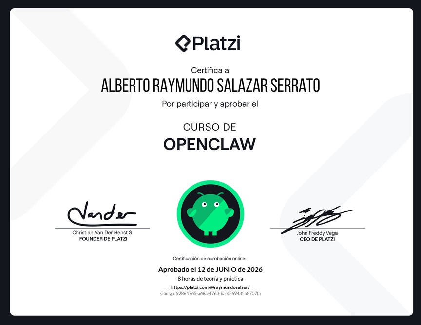 Diploma del Curso de OpenClaw