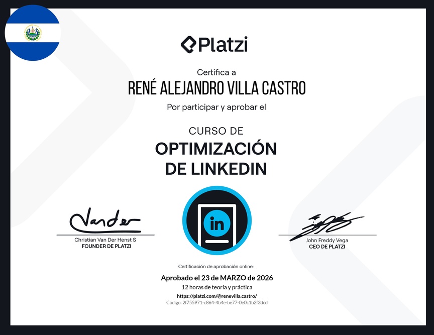 Diploma del Curso de Optimización de LinkedIn