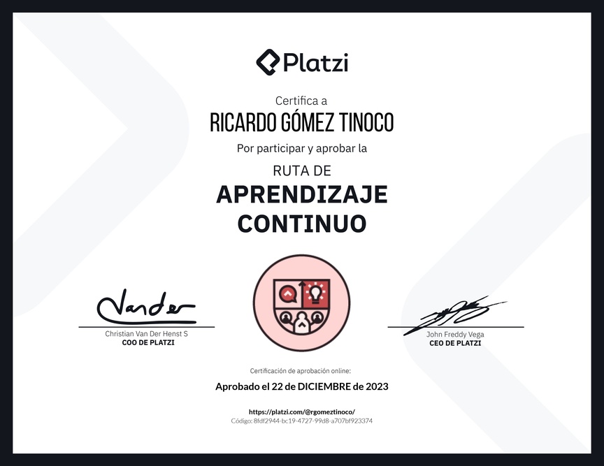 Diploma de la Ruta de Aprendizaje de Aprendizaje continuo