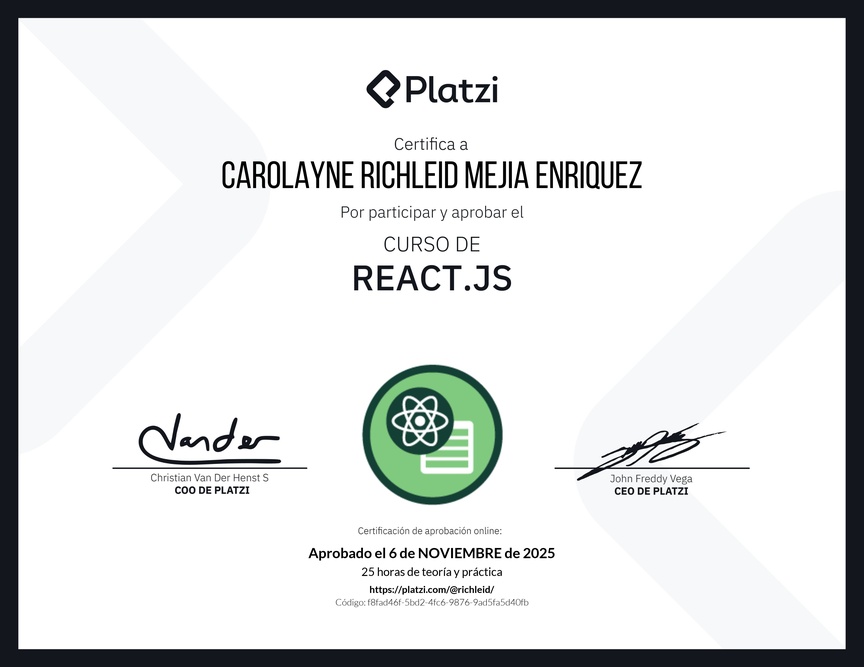 Diploma del Curso de React.js