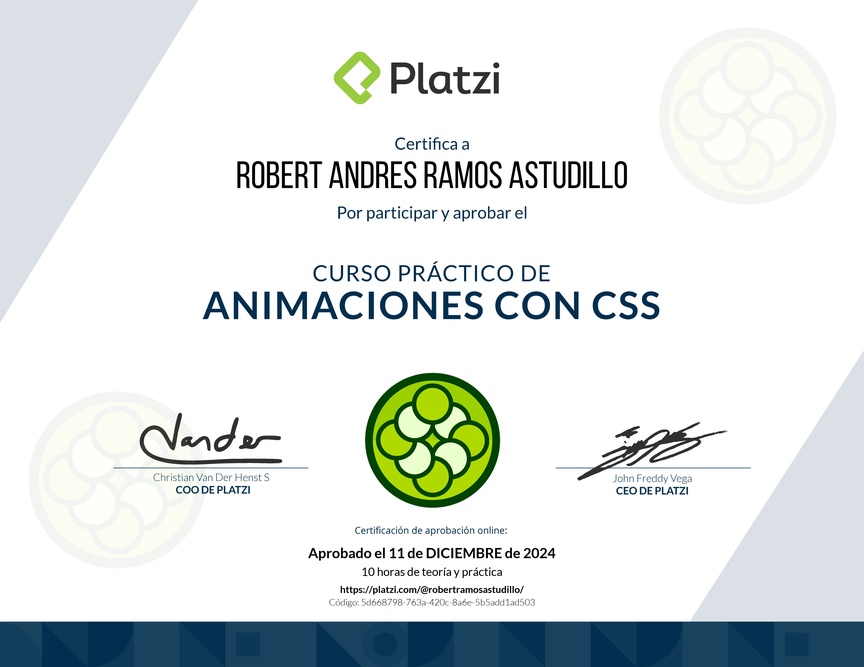 Diploma del Curso Práctico de Maquetación y Animaciones con CSS