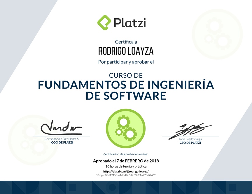 Diploma de Fundamentos de Ingeniería de Software
