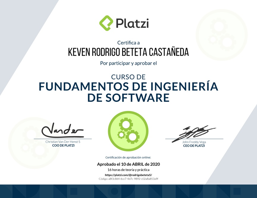 Diploma de Fundamentos de Ingeniería de Software