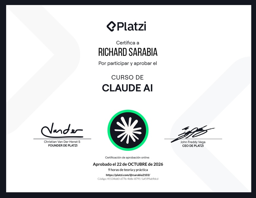Diploma del Curso de Claude AI