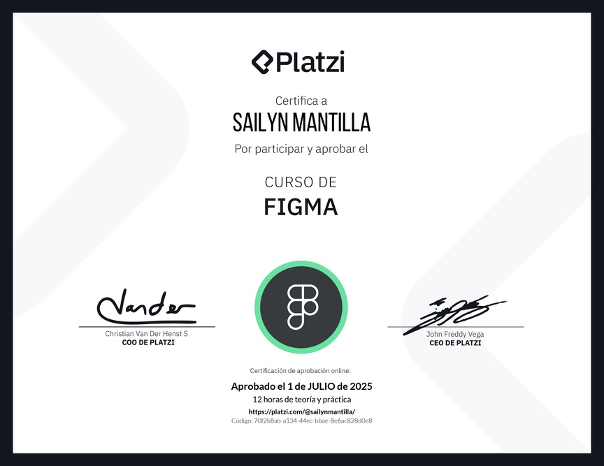 Diploma del Curso de Figma