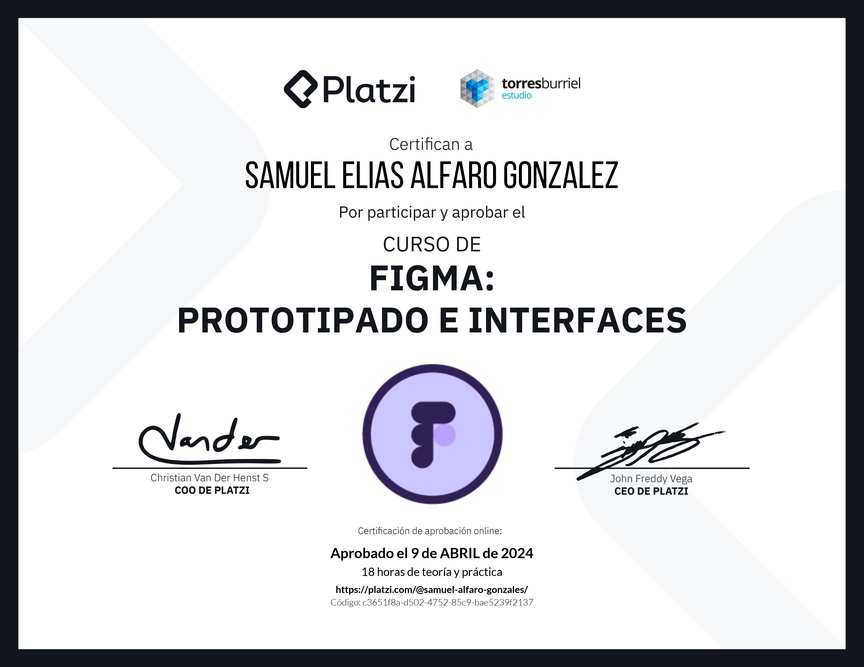 Diploma del Curso Básico de Figma - 2022
