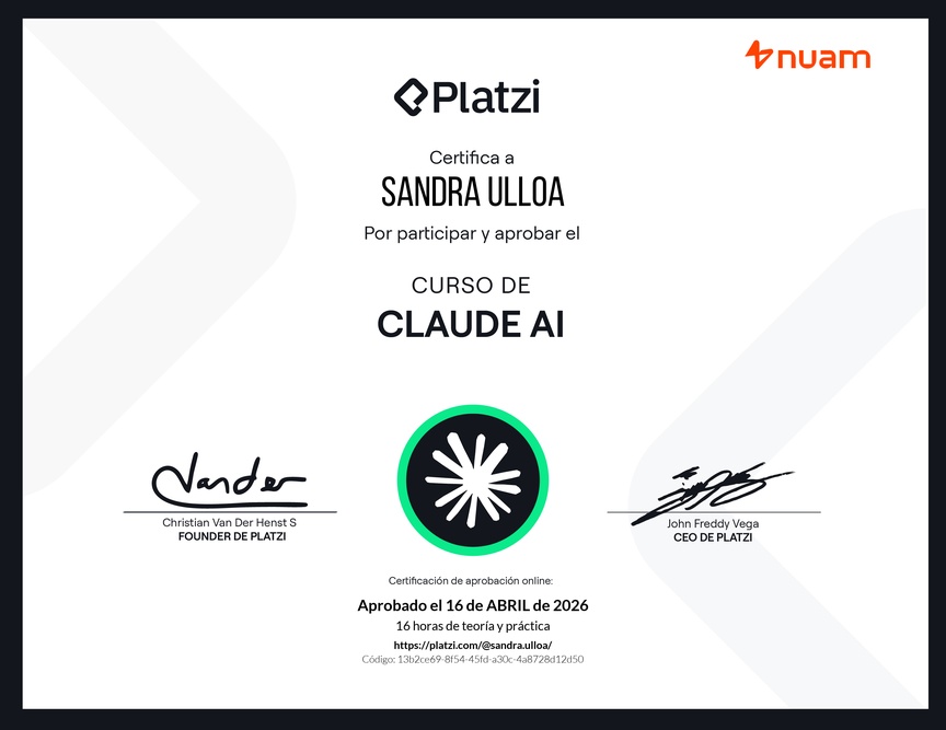 Diploma del Curso de Claude AI