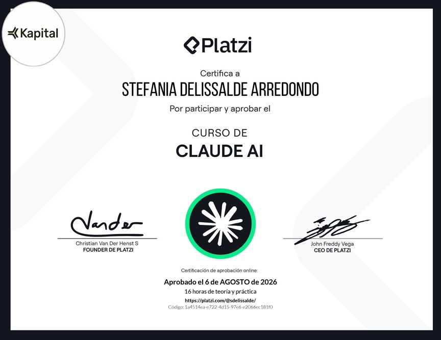 Diploma del Curso de Claude AI