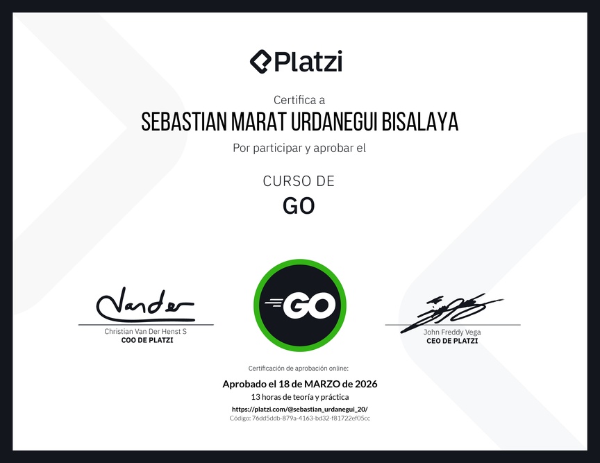 Diploma del Curso de Go