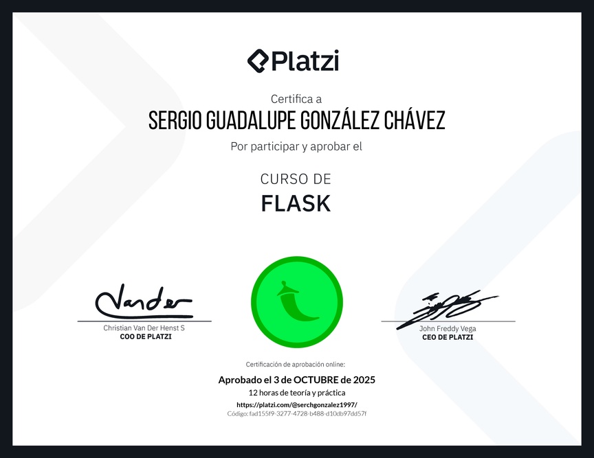 Diploma del Curso de Flask
