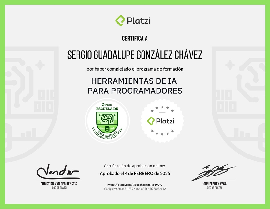 Diploma de la Ruta de Aprendizaje de Herramientas de AI para Programadores