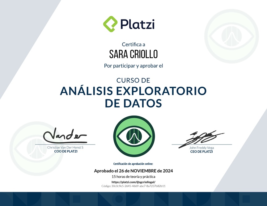 Diploma del Curso de Análisis Exploratorio de Datos