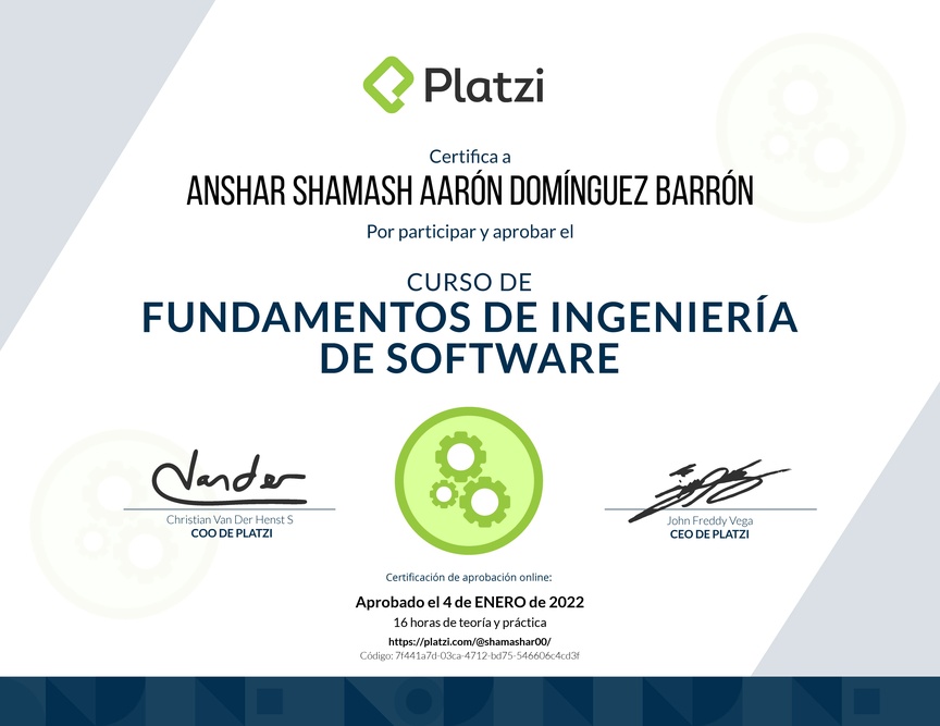 Diploma de Fundamentos de Ingeniería de Software