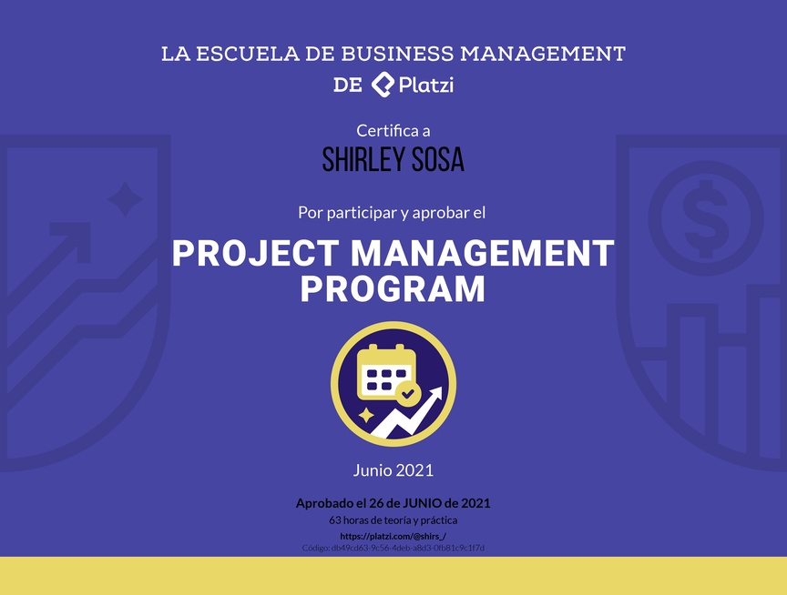Diploma de Project Management Program