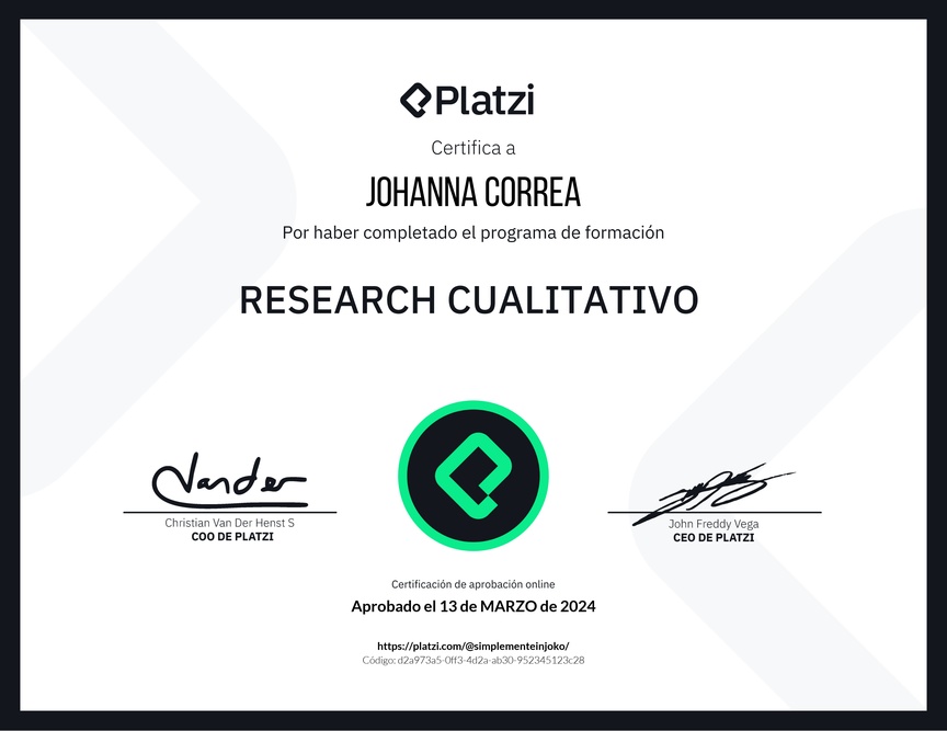 Diploma de la Ruta de Aprendizaje de Research Cualitativo