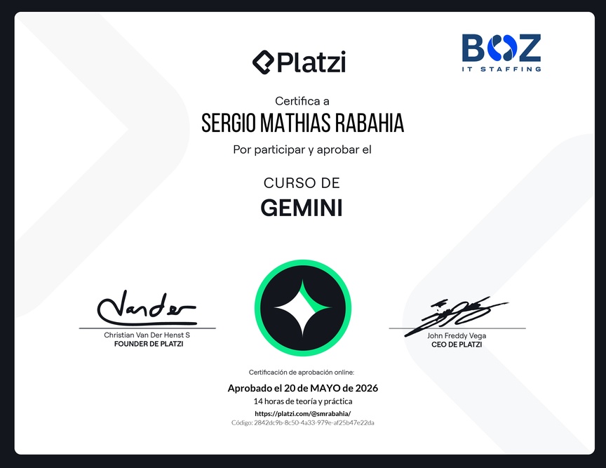 Diploma del Curso de Gemini