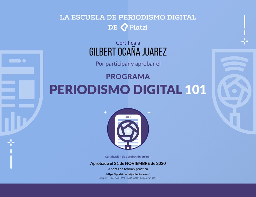 Diploma de Periodismo Digital 101
