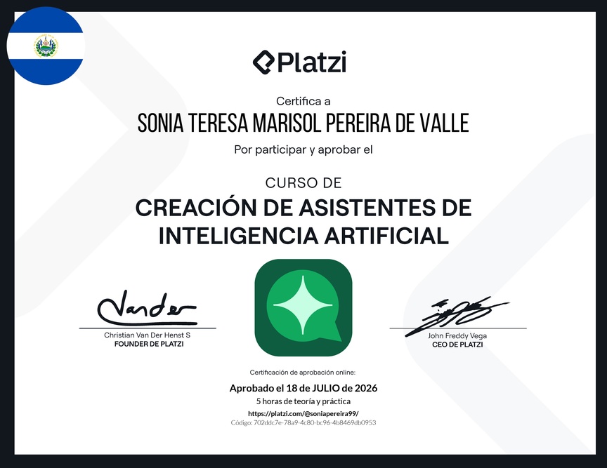Diploma de Crea un asistente de IA que trabaje por ti sin programar