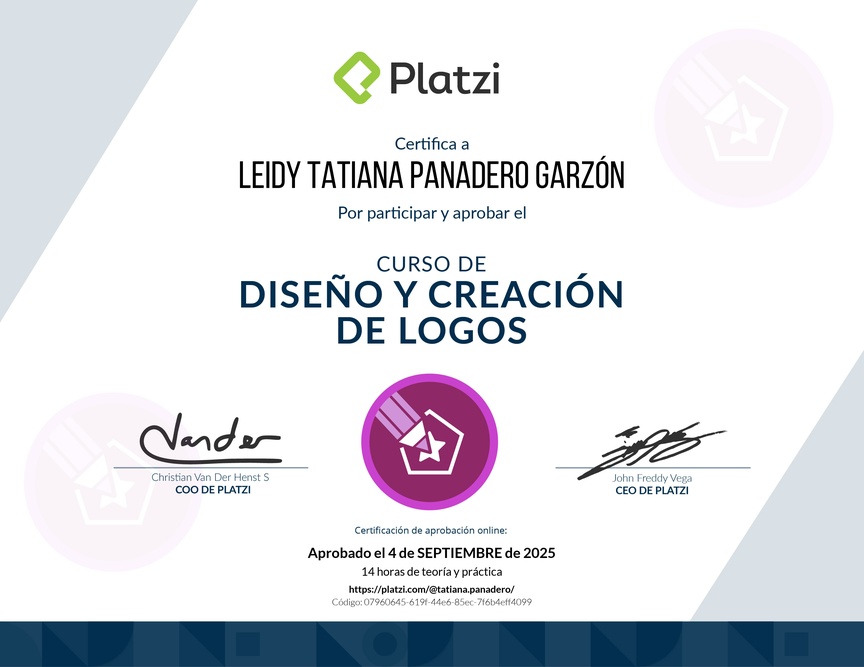 Diploma del Curso de Creación de Logos Profesionales